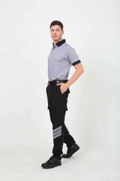 Yeni Tip Yazlık Cool Likra  Güvenlik Erkek Pantolon (Cool Likra-Yazlık) 56 - Siyah