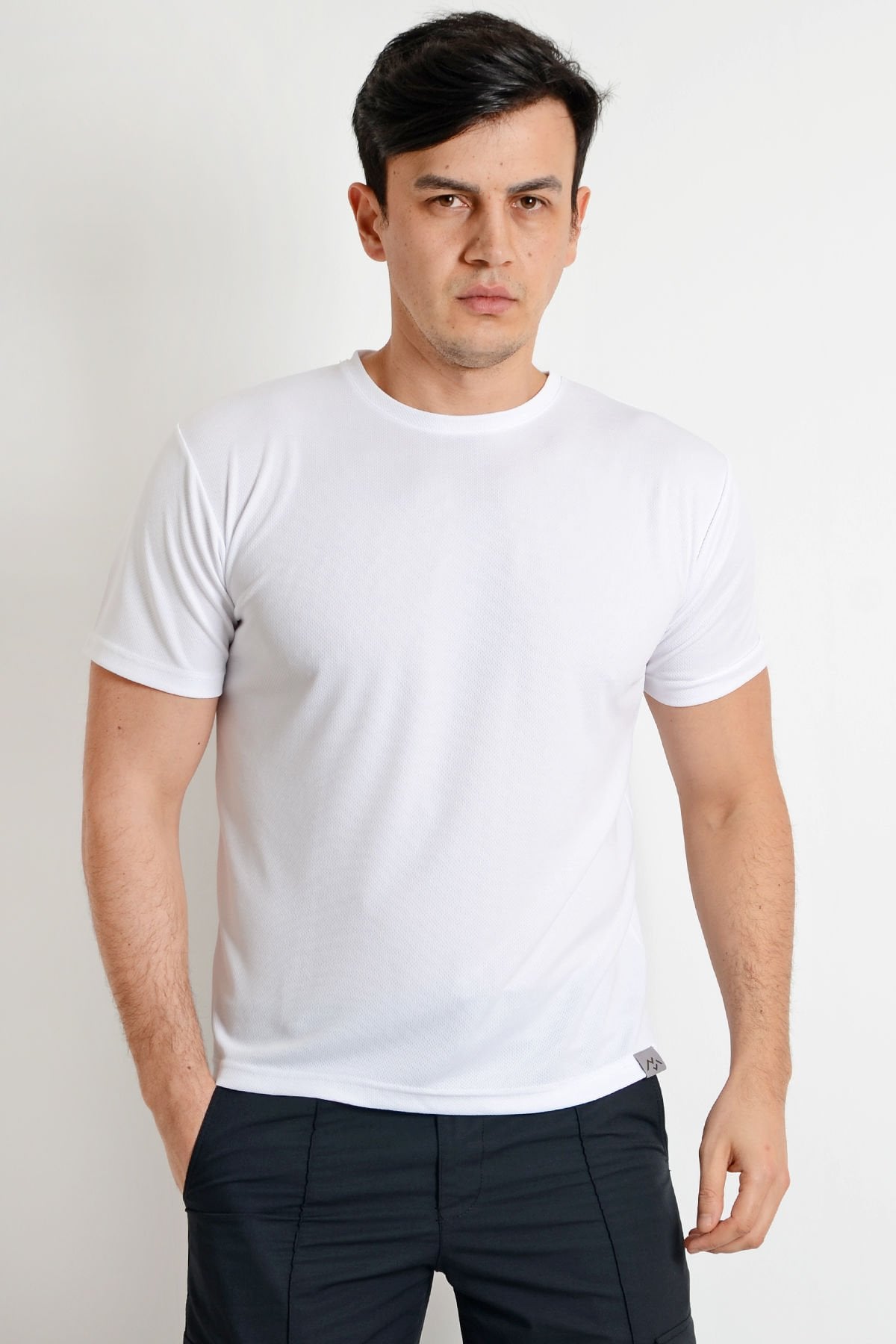 Monel Dry Touch Sporcu Outdoor Beyaz Tshirt S - Beyaz
