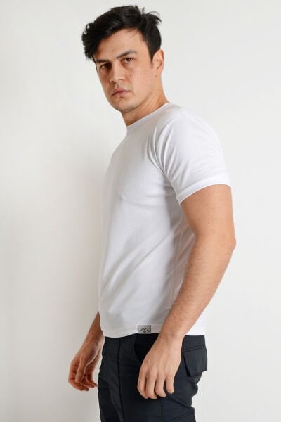 Monel Dry Touch Sporcu Outdoor Beyaz Tshirt L - Beyaz