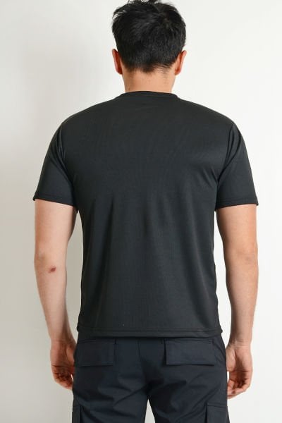 Monel Dry Touch Sporcu Outdoor Siyah Tshirt S - Siyah