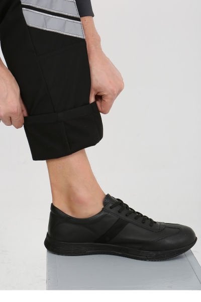 Yeni Tip Termo Likra (İçi Polarlı Kışlık) Siyah Güvenlik Unisex  Pantolon Ripstop Kışlık İçi Polarlı