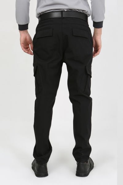 Yeni Tip Termo Likra (İçi Polarlı Kışlık) Siyah Güvenlik Unisex  Pantolon Ripstop Kışlık İçi Polarlı