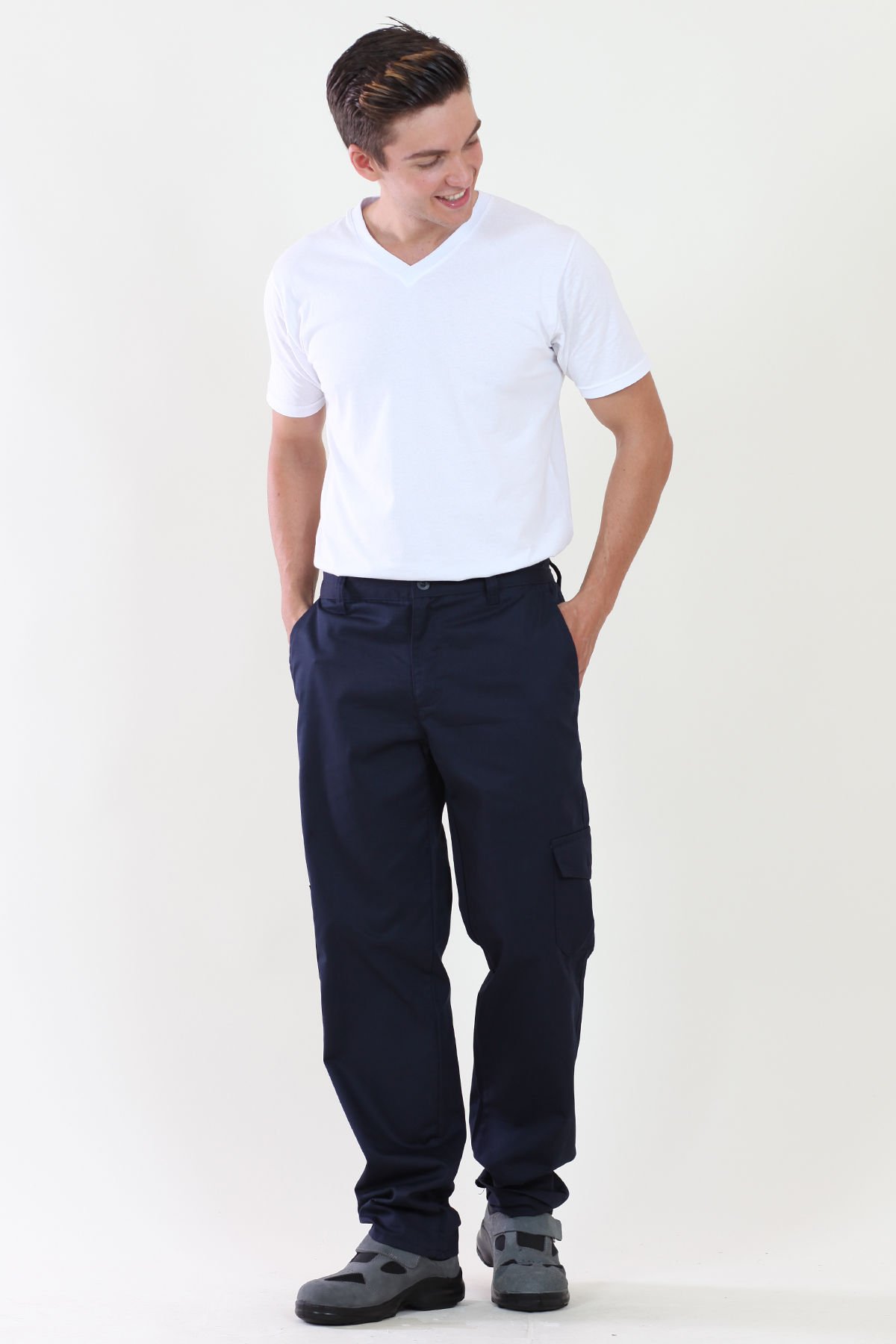 İş Pantolonu Lacivert  (Komando Cepli) İntrandren Boya 42 - Lacivert