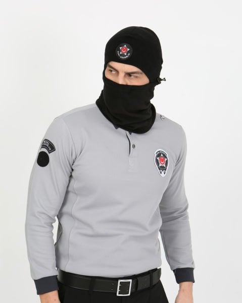 Özel Güvenlik Siyah Armalı Polar Bere ve Polar Boyunluk Takım (Bere-Boyunluk Takım)