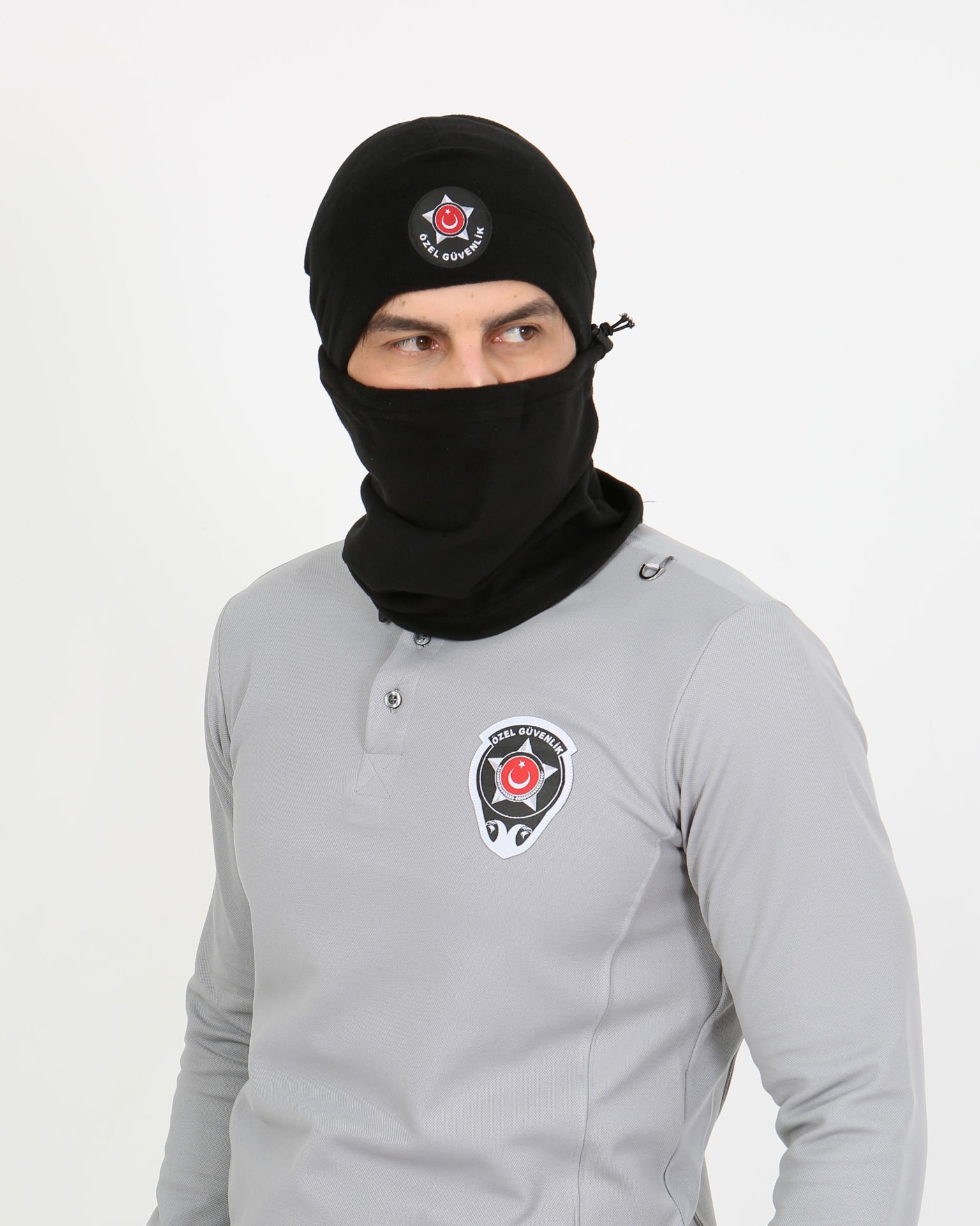 Özel Güvenlik Siyah Armalı Polar Bere ve Polar Boyunluk Takım (Bere-Boyunluk Takım)