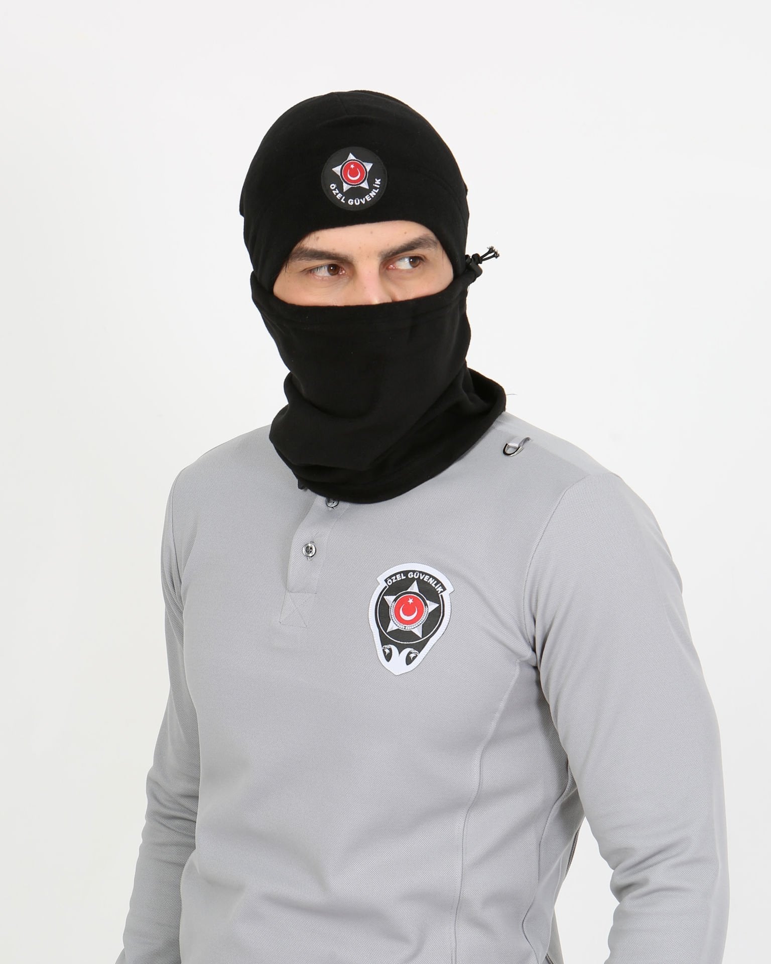 Özel Güvenlik Siyah Armalı Polar Bere ve Polar Boyunluk Takım (Bere-Boyunluk Takım)