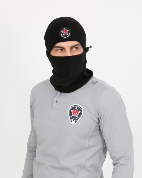 Özel Güvenlik Siyah Armalı Polar Bere ve Polar Boyunluk Takım (Bere-Boyunluk Takım)