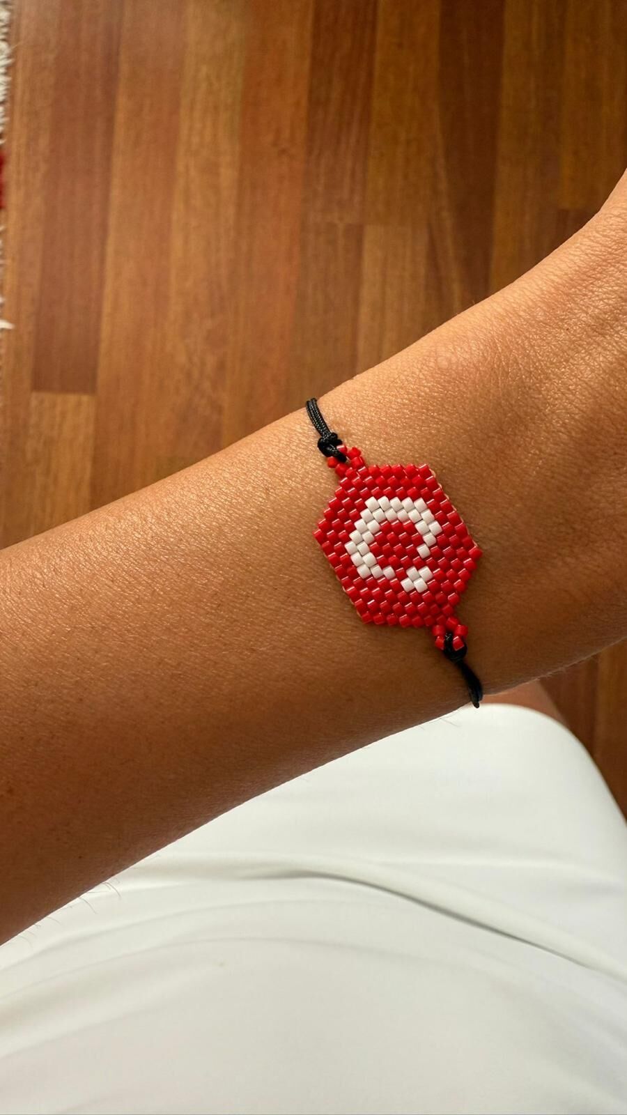 LAPIS Miyuki Boncuk El Yapımı Türk Bayrağı Sembollü Bileklik